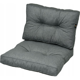 Подушка Ampo 60 x 60 x 12 см, сіра