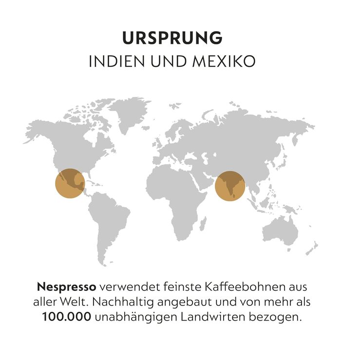 Кава Nespresso Original Cape Town Lungo: 50 капсул (Арабіка & Робуста, темна обсмажка)