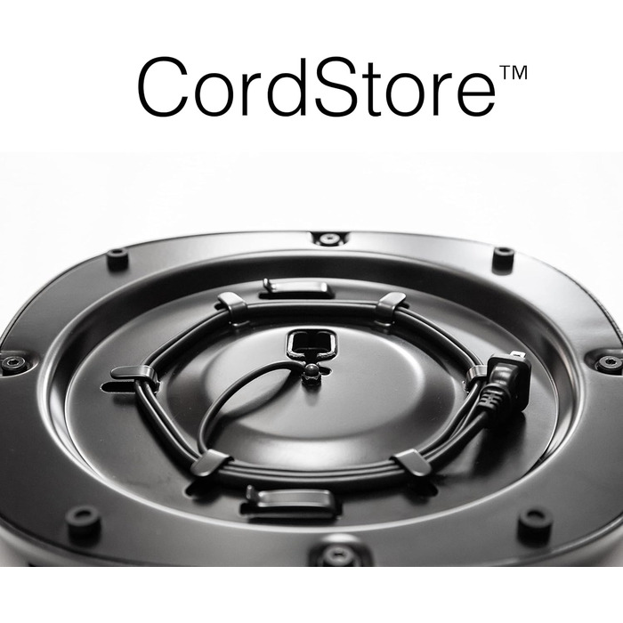 Підставка GT STUDIO для SONOS One, One SL, Play:1, Play:3. Преміум дизайн, приховане кабельне підключення, важка основа (Пара, Чорний)