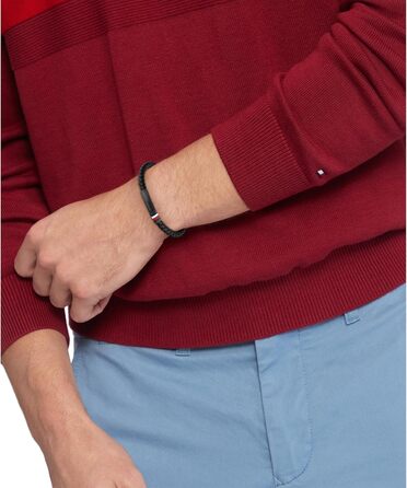 Браслет чоловічий Tommy Hilfiger шкіряний чорний 2790403