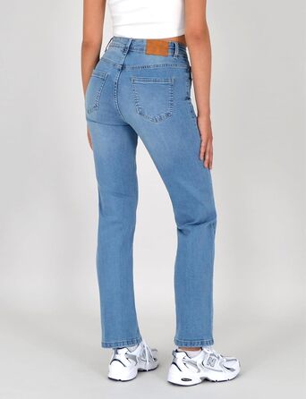 Джинси ESRA жіночі прямі з високою талією, еластичні, модель G200, розмір 42 J556