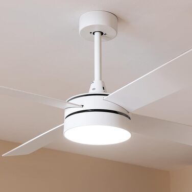 Стельовий вентилятор Cecotec Aero 5200 Line з пультом, LED підсвіткою, таймером та функцією зими, 132 см, 60 Вт, білий