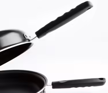 Подвійна сковорода для омлету Quid Gastro Fun, алюмінієва, антипригарна, 24 см, чорна