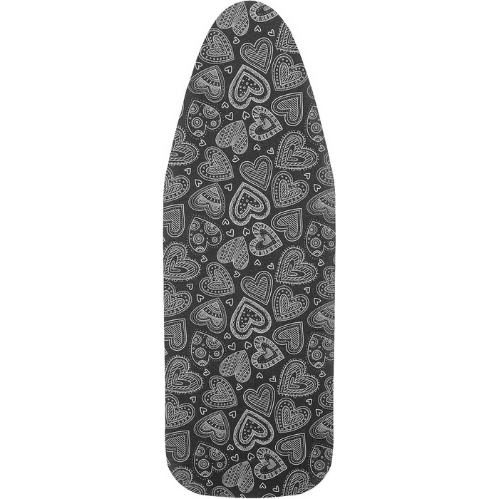 Чохол для прасувального столу Premium від Schwarzes Herz, чорний, 38-45x130-140 см (XXL)