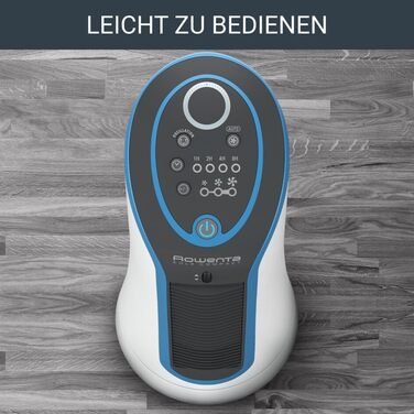 Турбовентилятор Rowenta Eole Compact VU6210: компактний, 44 см, білий/чорний