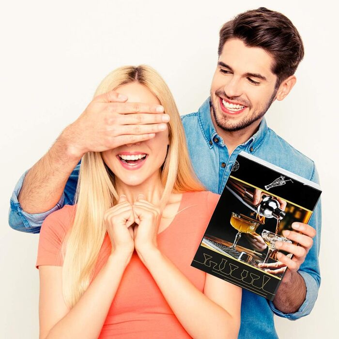 Набір бармена Wa-Very з бамбуковим підставкою (10 предметів), шейкер для Мартіні та аксесуари, з нержавіючої сталі