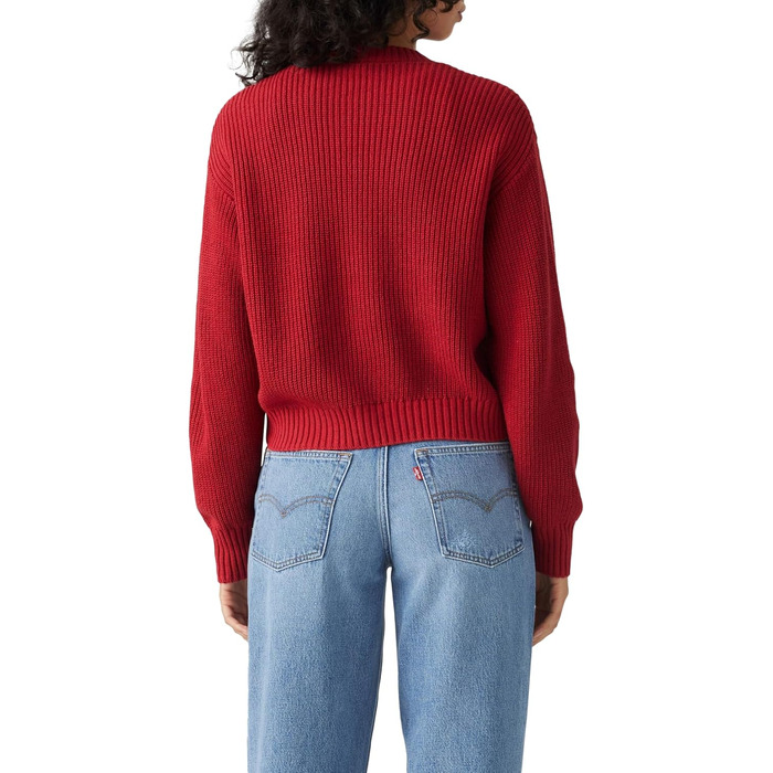 Levi's Daen Snowflake - жіноча в'язана жилетка, колір Scarlet Smile (L)