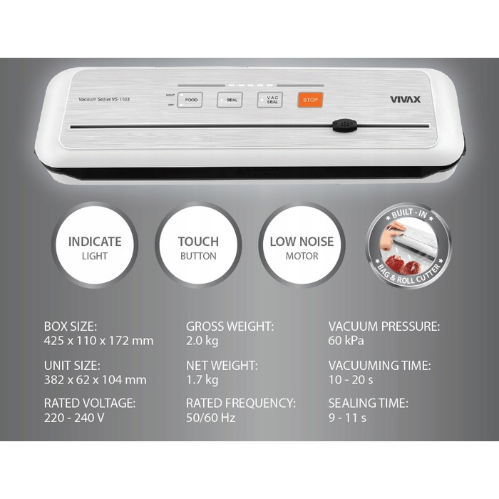 Вакууматор Vivax VS-1103, білий