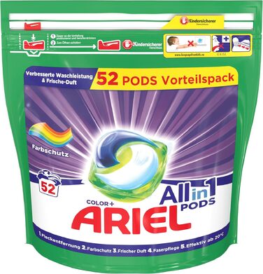 Капсули для прання Ariel All-in-1 для кольорових речей, 98 завантажень