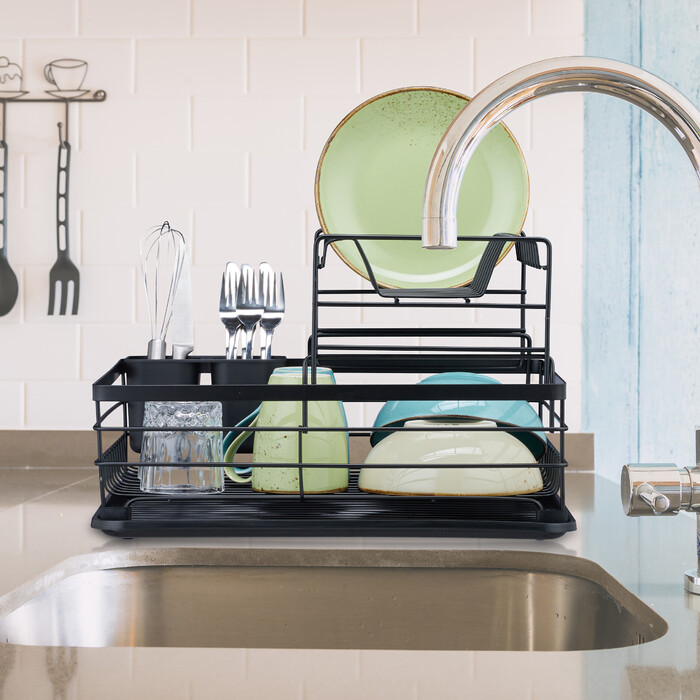 Relaxdays Dish Drainer, Metal