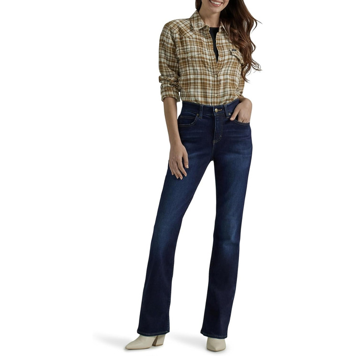 Жіночі джинси Lee Flex Motion Regular Bootcut (довжина 40, синій)