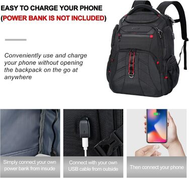 VANKEAN 17-inch extra large laptop backpack (travel backpack)