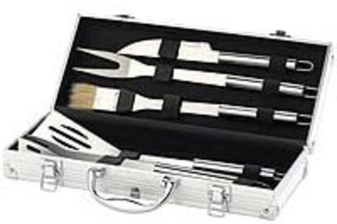 Набір для гриля Rosenstein & Söhne: нержавіюче гриль-посуд в алюмінієвому кейсі