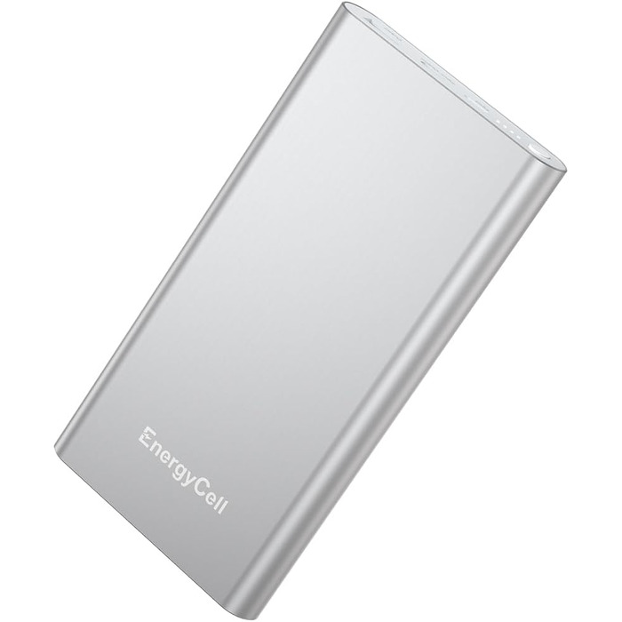 Power Bank Pilot 4GS 12000mAh - Портативний зарядний пристрій для iPhone, Samsung, Huawei та інших пристроїв (Сріблястий)