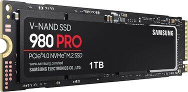 SSD Samsung 980 PRO 1TB NVMe M.2 PCIe 4.0 - Внутрішній SSD для геймінгу та редагування відео