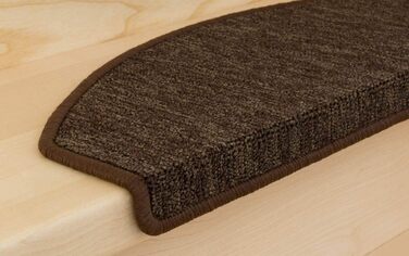 Ступінчасті килимки Rambo New від Kettelservice-Metzker: набір 15 штук, напівкругла форма, колір кавовий