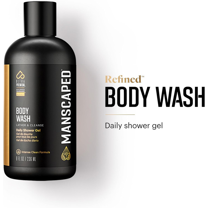 Набір Perfect Package 4.0 від MANSCAPED®: тример для тіла The Lawn Mower® 4.0, лосьйон та гель для душу, тонер для тіла, набір для догляду за нігтями, сумка та 3 підставки для гоління