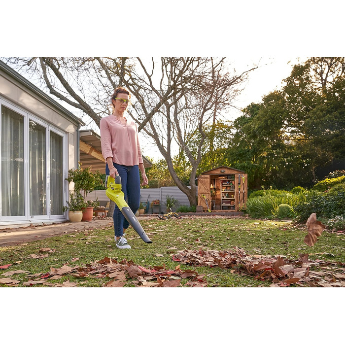 RYOBI 18V ONE+ Cordless Leaf Blower OBL1820S (Air speed 245 km/h, airflow 2.6 m³/min, without battery & charger in box)
