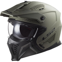 Мотошолом LS2 Drifter SOLID матовий пісочний, XXL, модульний Jet для мотоцикла