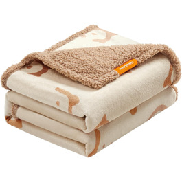 Водонепроникний коврик для собак Feandrea, Sherpa Fleece, 152x127 см, XL, для собак та котів, машинне прання, захист дивану, бежевий, XXL (203 x 152 см)