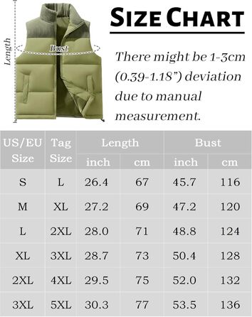 Чоловіча жилетка AIEOE з утеплювачем, без рукавів, тепла зимова жилетка, для активного відпочинку, кордур, розміри S-3XL (зелений, M)