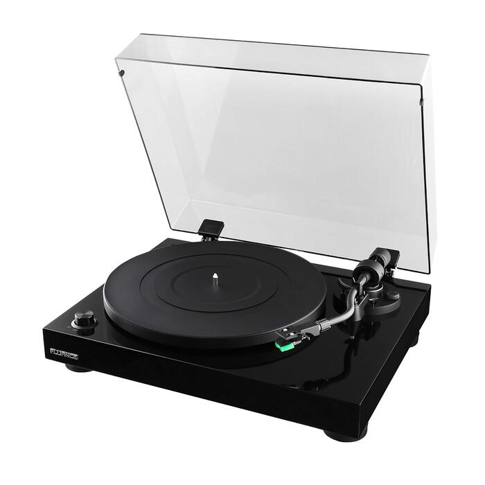 Програвач вінілу Fluance RT81 Elite High Fidelity з картриджем Audio Technica AT95E, чорний глянцевий
