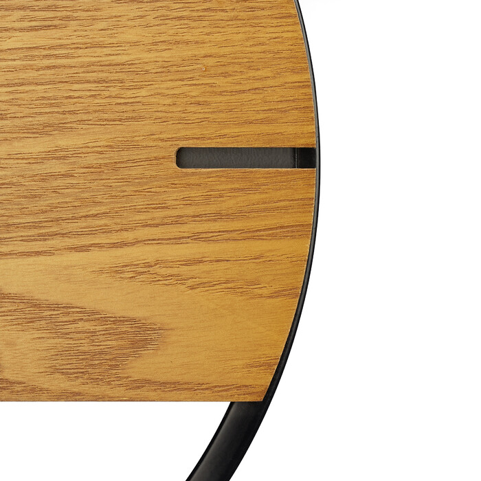 Relaxdays Wall Clock, Wood-Look