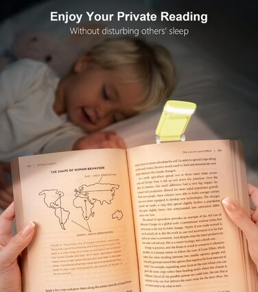 LED лампа для читання Gritin з кріпленням, USB-C, регульоване світло, 3 режими, без напруження для очей, для читання в ліжку, кут налаштування, для любителів книг (Смарагдово-зелений)