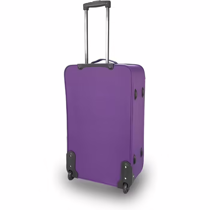 SIGN Suitcase Trolley Travel Suitcase Inline Wheels (Carry-on, Medium, Large, Extra Large) (Extra Large Suitcase (81cm)) (Large Suitcase (71cm), Purple)