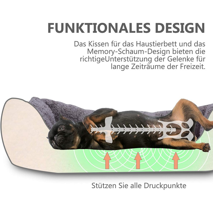 Килимок для кота та собаки AcserGery: м'яке ліжко, теплий лежак, чорний колір