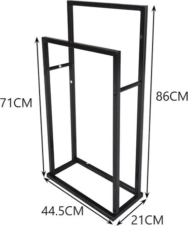 Сумка-організатор для рушників JURMERRY, чорний, двоярусна