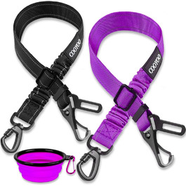 Пояс для безпеки собаки COOYOO: регульований, з міцного нейлону, з відбиваючими елементами. Автодзеркало для собак, котів та інших домашніх тварин
