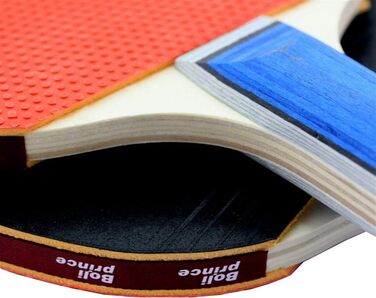 Набір для пінг-понгу (5 шт.): 2 ракетки та 3 м'ячі - для гри вдома, на природі, в подорожах та тренуваннях. Чорний та червоний колір.