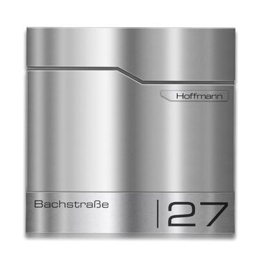 Поштовий ящик Metzler Thobe з нержавіючої сталі, з відділенням для преси та іменним табличкою