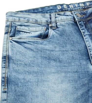 Чоловічі джинси DENIMFY Stretch Straight Fit Miro - бавовна, денім, синій, чорний, сірий (30-42 розміри)