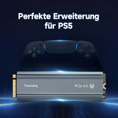 SSD Fanxiang NVMe M.2 2280 1TB PCIe 4.0 з радіатором для геймінгу та відеомонтажу (S660)