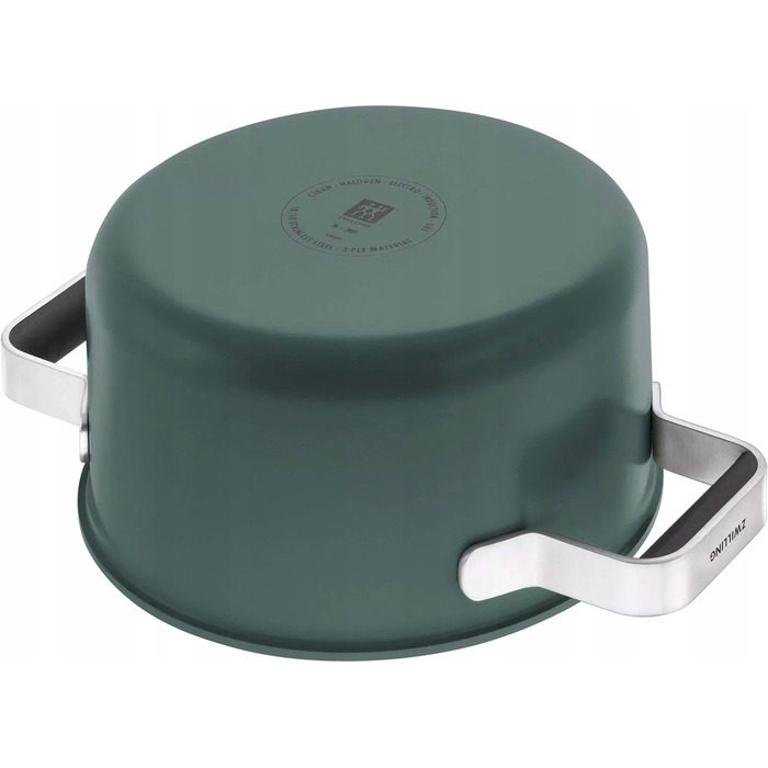 Набір каструль зі сталі нержавіючої Zwilling PURE, 3 предмети, зелений