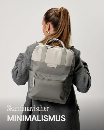 Kapten & Son Bergen Rucksack | Backpack for Women & Men | Daypack | Carry-on Backpack, Daypack | Water-resistant (Medium 11 L, Muted Sage)