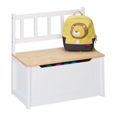 Relaxdays Kids' Bench with Storage