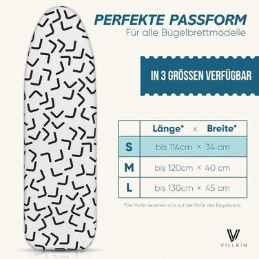 Чохол для прасувальної дошки з бавовни для парових прасок та прасувальних станцій