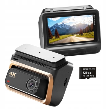Відеореєстратор DDPAI Z60 Pro 4K HDR з GPS, Wi-Fi, Bluetooth та карткою пам'яті 128ГБ