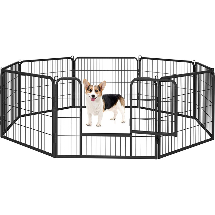 Клітка для собак Yaheetech з 8 секціями, 80x80 см, для дому та саду