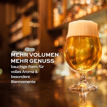 Набір пивних келихів Stölzle Lausitz Berlin 6 шт, 390 мл - для Pilsner та іншого пива, кришталь, Німеччина