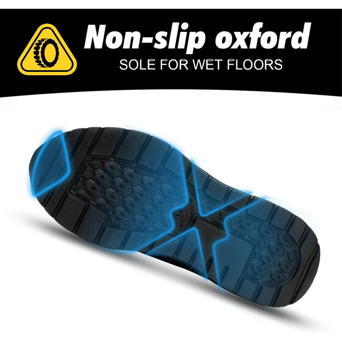 Робочі черевики чоловічі/жіночі, захисні черевики зі сталевою капами, легкі, неслизькі, дихаючі, водонепроникні, літні, чорні. Розмір 47 EU (відповідає 46.5 M105)