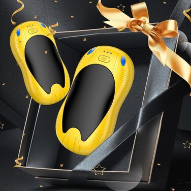 Електричні грілки для рук з акумулятором 10000mAh, 2 шт., з двостороннім нагрівом, USB, 3 режими, для кемпінгу та активного відпочинку