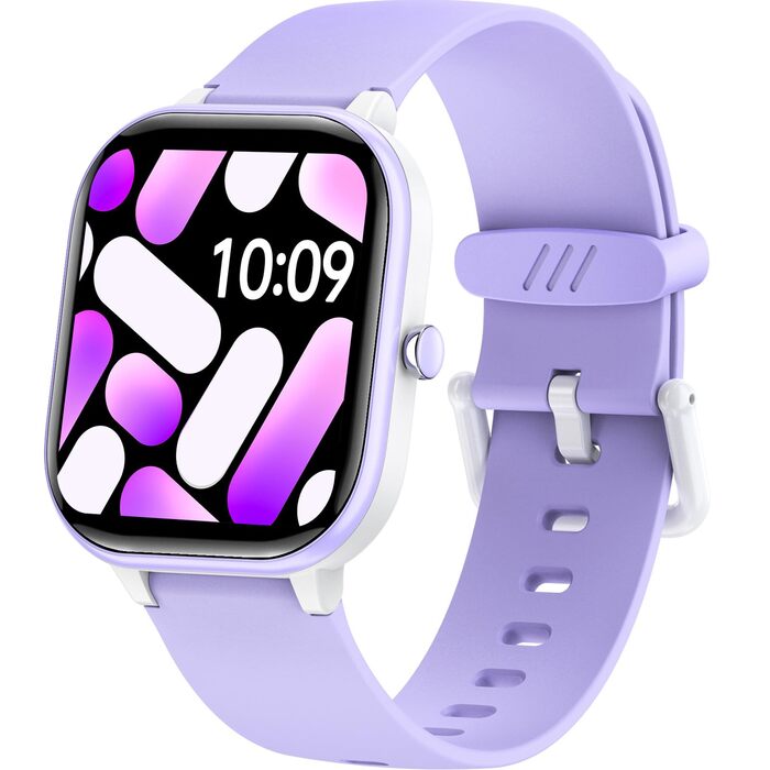 Дитячий фітнес-трекер: крокомір, вимірювання пульсу, 19 режимів, водонепроникний IP68, фіолетовий