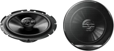 Автомобільні коаксіальні динаміки Pioneer TS-G1720F 17 см, 2-смугові, 300 Вт, 40 Вт RMS, з ґратами, потужний звук, високий ККД