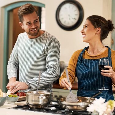 Набір кухонних аксесуарів 45 шт. з нержавіючої сталі: лопатки, ложки, скребки. Ідеальний для кухонного начиння та подарунків. (Хакі, 2)