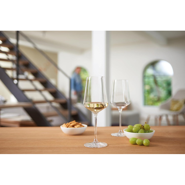 Набір келихів для вина Riesling LEONARDO HOME Puccini (6 шт.) • Стійкі до подряпин келихи (400 мл) • Можна мити в посудомийній машині та довговічні • Класичні келихи для білого вина • Сучасний дизайн • Келих Riesling Puccini • 069540 Келих 400 мл 6 шт.