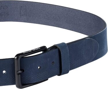 Чоловічий шкіряний ремінь Camel Active з нубуку (M, темно-синій)